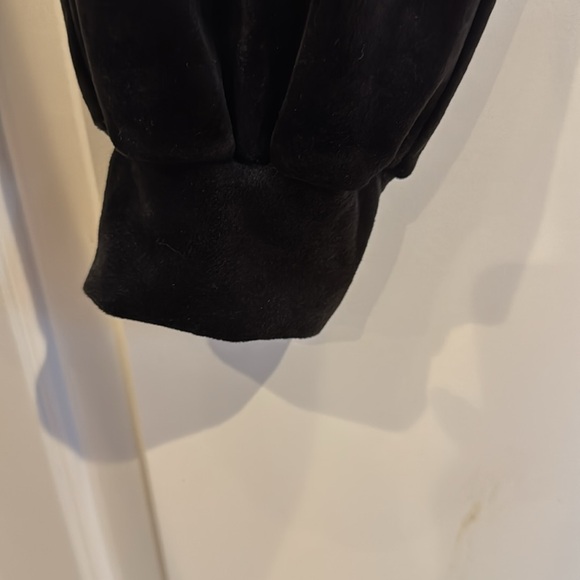 Bozzolo Black Velvet pants Joggers size small - Picture 3 of 5